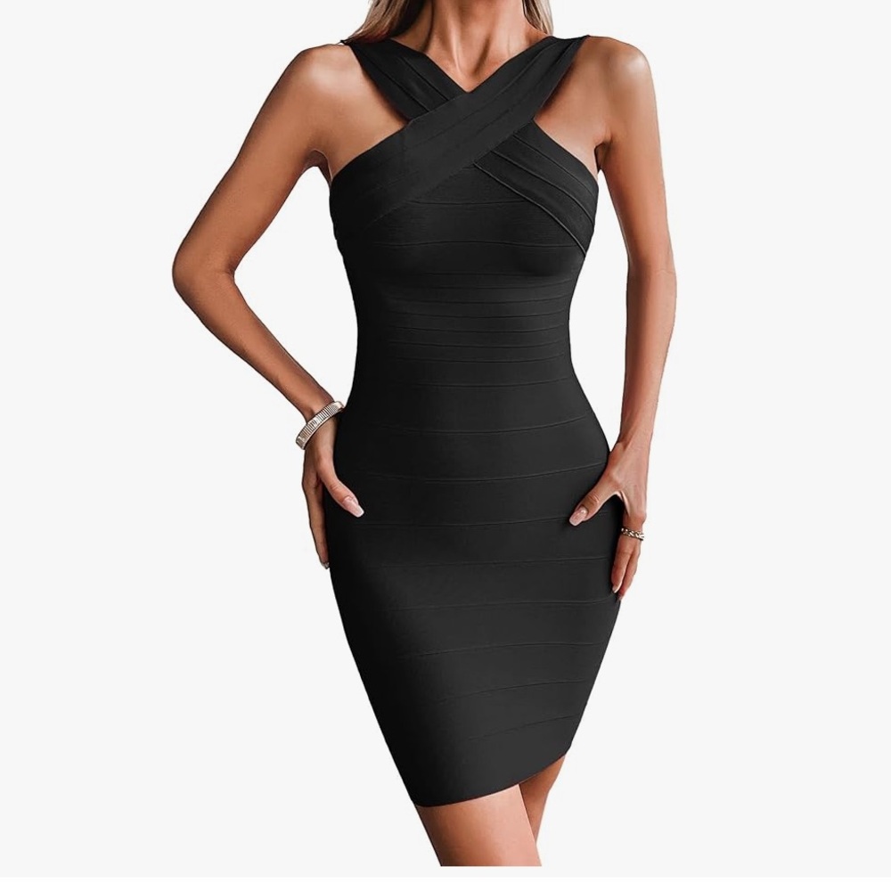 Chic Black Backless Dress
